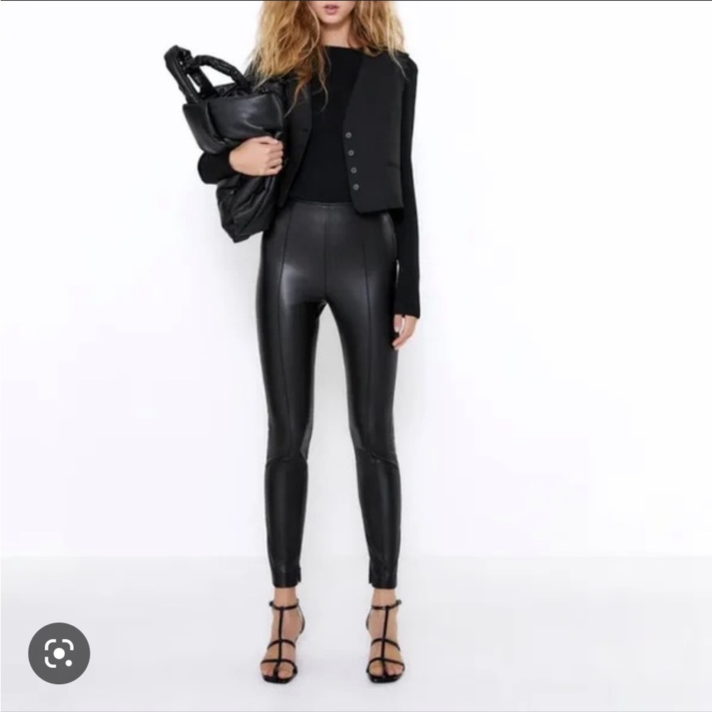 Zara Faux Leather Legging